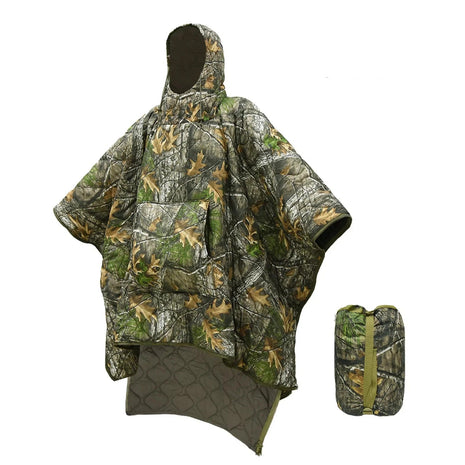 Wearable Sleeping Bag Poncho 150x200 cm – Polyester Hooded Cloak Blanket