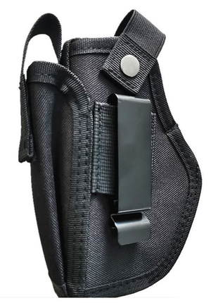 Universal IWB/OWB Holster – 1000D Nylon | Pistols to 7.2″ | Ambidextrous Metal Clip + Mag Pouch