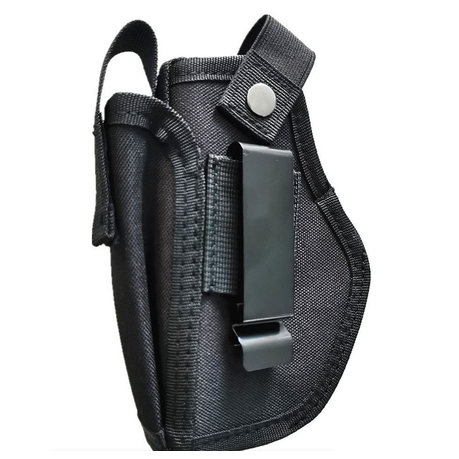 Universal IWB/OWB Holster – 1000D Nylon | Pistols to 7.2″ | Ambidextrous Metal Clip + Mag Pouch