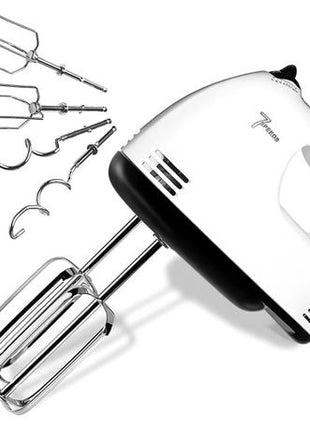 270W Hand Mixer, 7 Speeds, 2 Beaters and 2 Dough Hooks, 220–240V