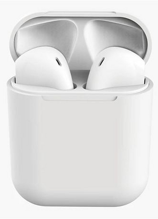 InPods Wireless Bluetooth 5.3 Earphones with Charging Case, Touch Control, Android & iOS Compatible -White