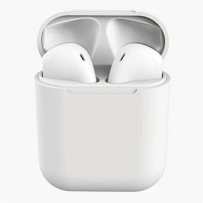 InPods Wireless Bluetooth 5.3 Earphones with Charging Case, Touch Control, Android & iOS Compatible -White