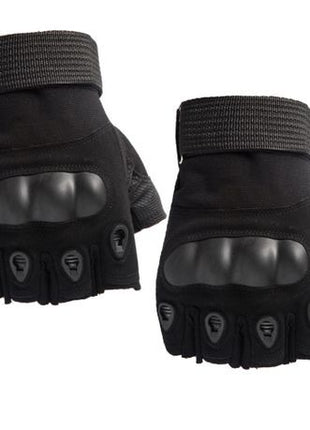 Half-Finger Hard Knuckle Outdoor Sports Gloves, Breathable Adjustable Tactical Riding Gloves