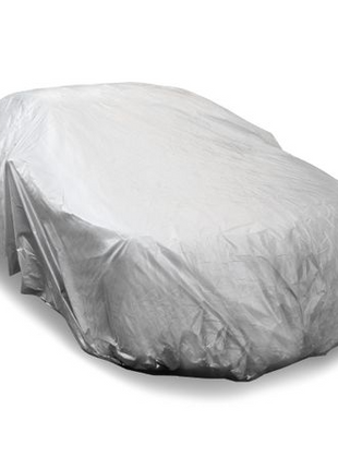 Waterproof PEVA Car Cover with UV Protection, Scratch Resistant, Breathable Elastic Hem, All-Weather Outdoor Vehicle Cover- Medium