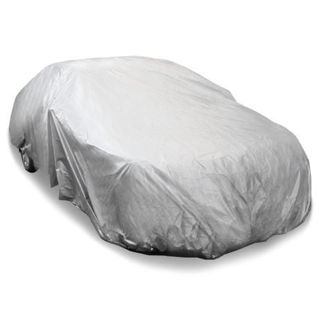 Waterproof PEVA Car Cover with UV Protection, Scratch Resistant, Breathable Elastic Hem, All-Weather Outdoor Vehicle Cover- Small