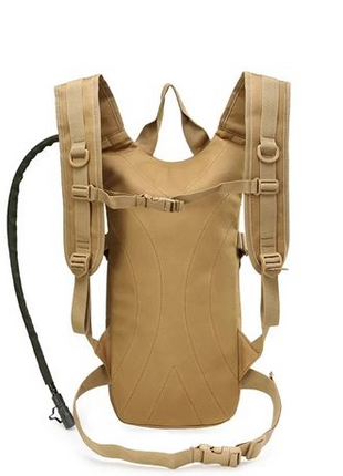 3L Tactical Hydration Backpack with Leakproof Bladder – Oxford Fabric – Khaki