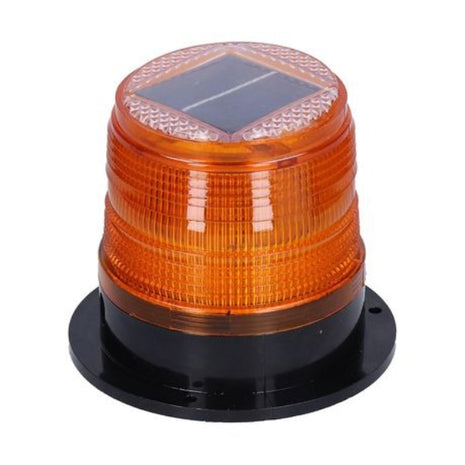 Solar Magnetic LED Safety Strobe Light – ABS Housing – Flash Modes – Red/Orange Emergency Beacon