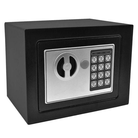 Digital Electronic Safe Security Box with Key Override, 3-8 Digit PIN, Wall/Floor Mount