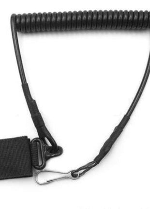 Tactical Spring Lanyard >1.5 m Stretch Coiled Cable Retention Strap