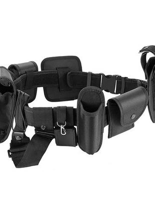 Tactical Duty Belt 100–135cm Adjustable – 1680D Fabric Modular System with 9 Components – Quick Release – Black