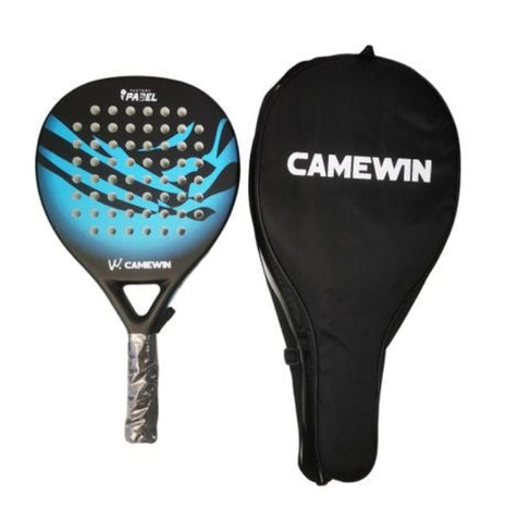Padel Racket 38mm Carbon Frame EVA Soft Core Marble Face Design with Grip and Carry Bag (Copy)