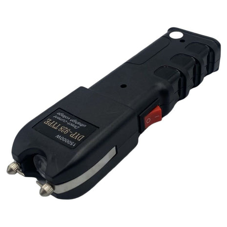 Self‑Defense Taser 160 mm High-Voltage Plastic with LED & Built‑in Two‑Pin Charger