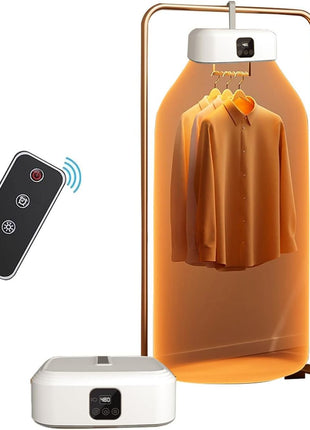 Portable Clothes Dryer 600W ABS – Fast Drying with UV & Timer – White