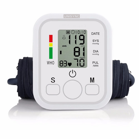 Fully Automatic Arm Blood Pressure Monitor  Digital LCD – Adjustable 22–32cm Cuff – USB or Battery Powered
