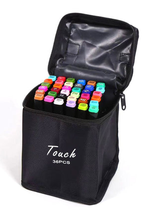 Dual Tip Alcohol Art Markers Set – 48 or 80 Assorted Colours with Carry Case Markers