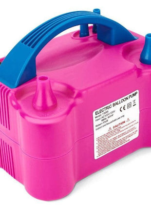 Electric Balloon Pump 600W Dual Nozzle | Manual/Auto Modes | Fast Inflation for Latex Balloons | Rose Red