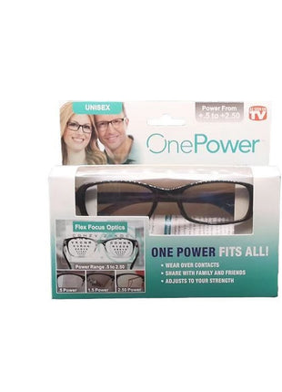Reading Glasses 0.5X–2.5X Flex Focus – Adjustable Magnification – Spring Frame – Unisex Readers