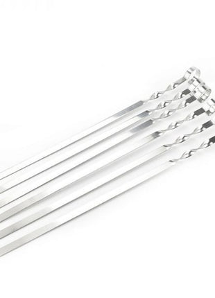 Stainless Steel Utility Hooks 38cm OR 48cm  – Rustproof with Anti-Skid Handle – Silver (6/10 Pack)