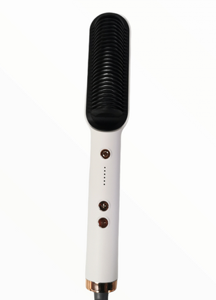 Hair Straightener Brush 45W Ceramic Ionic Heated Comb with 6 Temp Settings, Anti-Frizz, Dual Voltage