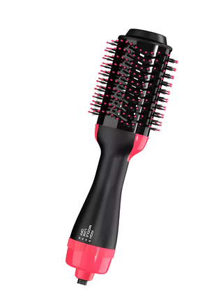 One Step Hair Dryer & Volumizer 1000W with Ionic Ceramic Oval Brush – Black & Pink