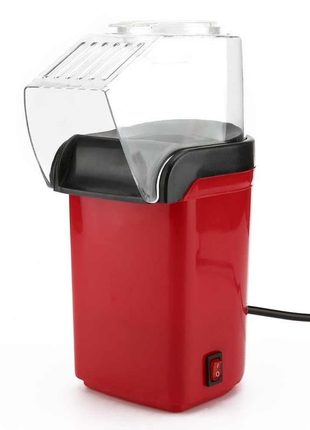 Hot Air Popcorn Maker – 18-Cup Oil-Free Popper with Butter Melter Lid