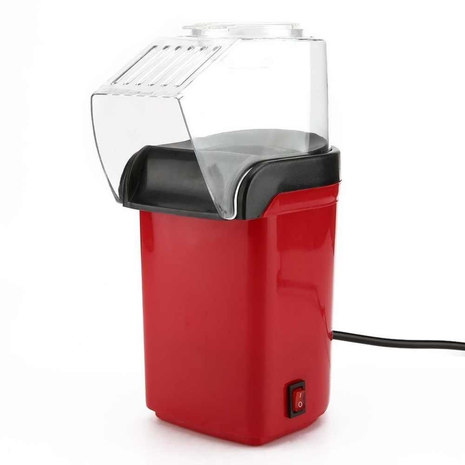 Hot Air Popcorn Maker – 18-Cup Oil-Free Popper with Butter Melter Lid