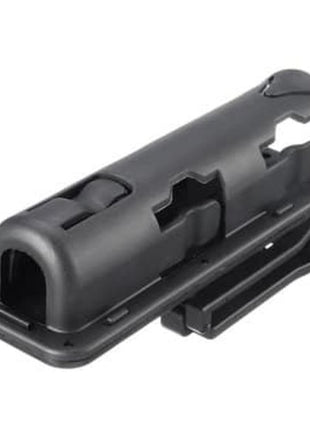 Expandable Nylon Plastic Holster – Fits 16–26″ Baton / 27–31 mm Torch – 360° Swivel – Quick‑Clip Belt Mount (53 × 60 × 150 mm)