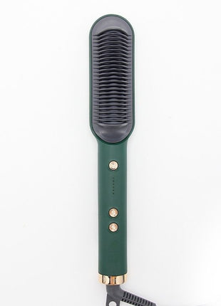 Hair Straightener Brush 45W Ceramic Ionic Heated Comb with 6 Temp Settings, Anti-Frizz, Dual Voltage