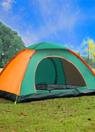2-Person Pop-Up Tent – UV & Water-Resistant Polyester – Instant Setup – Compact Folding Design Green And Orange