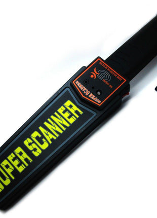 Handheld Metal Detector Wand – 400 mm × 80 mm, Adjustable Sensitivity, Dual Alarm – Black