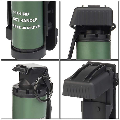 Smoke Bomb Model Replica – Hollow Fillable Design TPE Shell – Tactical Game/Movie Prop – Black or Mud