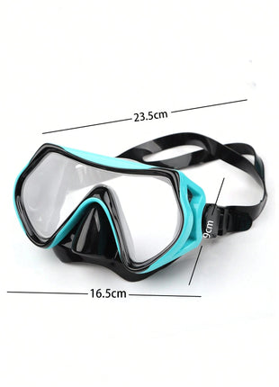 Snorkeling Mask and Tube Set – Adult Single-Lens Dive Mask + Ergonomic Breathing Snorkel
