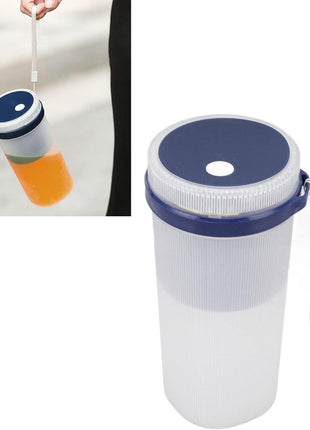 Portable USB Rechargeable Blender 300ml Personal Juicer Cup with 6 Stainless Steel Blades, 40W, 1200mAh Battery- Blue