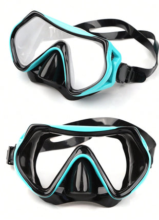Snorkeling Mask and Tube Set – Adult Single-Lens Dive Mask + Ergonomic Breathing Snorkel