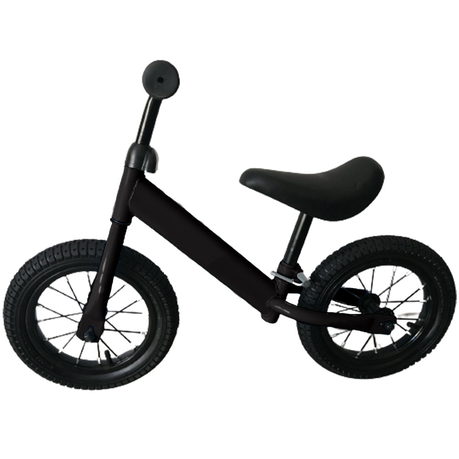 Kids Balance Bike 12 Inch Air Filled Rubber Tyres Steel Frame Lightweight 3kg Adjustable Saddle