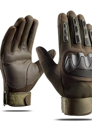 Tactical Gloves Full Finger – Microfibre Outdoor Protection Gloves with Touchscreen Tips