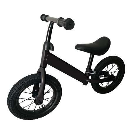 Kids Balance Bike 12 Inch Air Filled Rubber Tyres Steel Frame Lightweight 3kg Adjustable Saddle