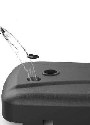 Parasol Base 60L Refillable – HDPE Umbrella Stand with Wheels & Handle – Outdoor Garden Weight Tank – Black