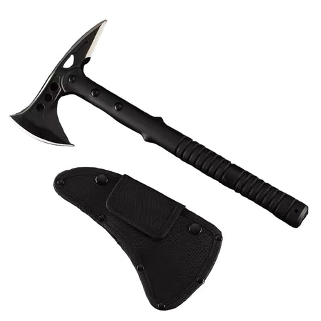 Outdoor Camping Axe 19 cm × 40 cm – 440 Stainless Steel Double‑Blade, Black