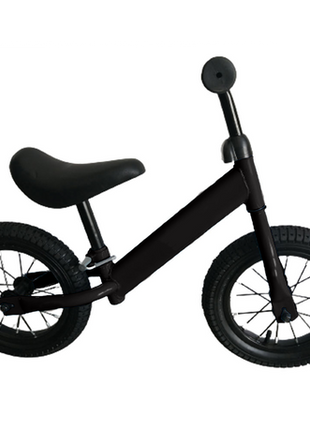 Kids Balance Bike 12 Inch Air Filled Rubber Tyres Steel Frame Lightweight 3kg Adjustable Saddle