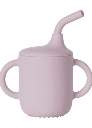 Baby Training Cup 180ml Silicone with Straw and Handles – Non-Spill Sippy Cup for Toddlers – BPA-Free