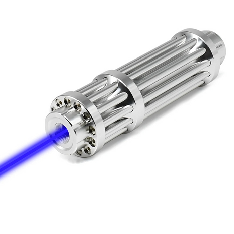 5000mW Blue Laser Pointer – Aluminium Chassis – Black or Silver Finish