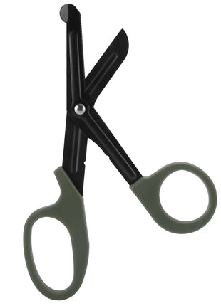 Stainless Steel Bandage Scissors Emergency Trauma Shears with Serrated Blade & Cable Stripper, 18cm, 1 Piece