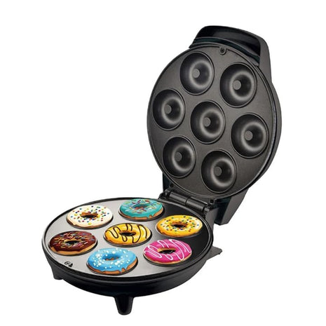 1000W Non-Stick 7-Cavity Donut Maker with Cool-Touch Housing and Indicator Lights for Home Baking