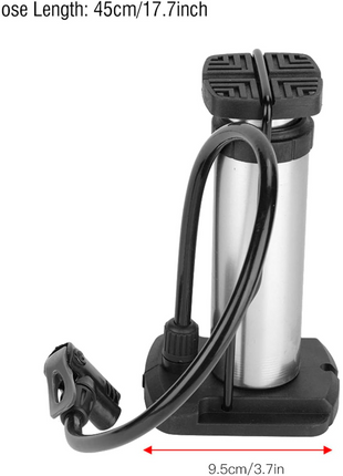 Mini Foot Pump with Gauge 160 PSI – Aluminum Body + Presta/Schrader Compatible