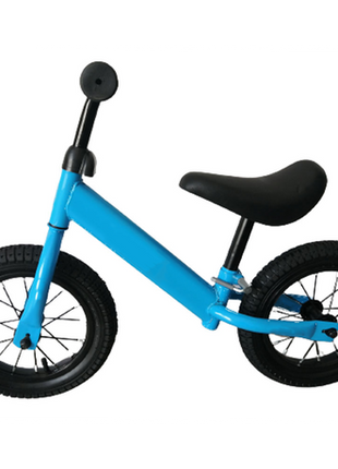 Kids Balance Bike 12 Inch Air Filled Rubber Tyres Steel Frame Lightweight 3kg Adjustable Saddle
