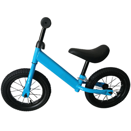 Kids Balance Bike 12 Inch Air Filled Rubber Tyres Steel Frame Lightweight 3kg Adjustable Saddle