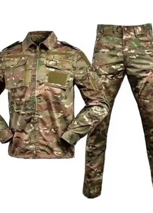 Tactical Uniform Set – Long Sleeve Shirt & Cargo Pants, Poly‑Cotton 35/65, Camouflage & Solid Colours