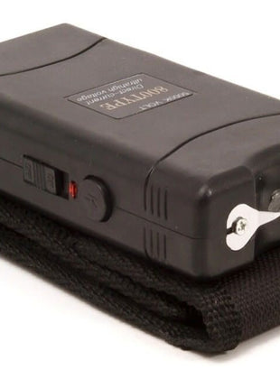 Mini Stun Gun 2500kV with LED Flashlight – Rechargeable Compact Personal Defense Tool – Black