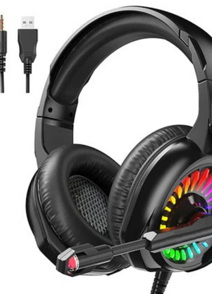 Gaming Headset G2 Over-Ear RGB – 50mm Drivers + Stereo 6D Sound – Noise-Cancelling Mic – Multi-Platform – Black
